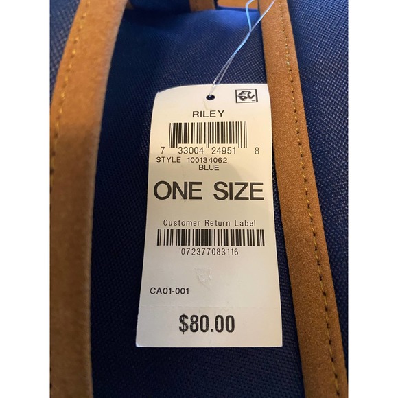 Sun + Stone Men's Riley Solid Classic Backpack Laptop Compatible Adj Straps NEW - Picture 5 of 5